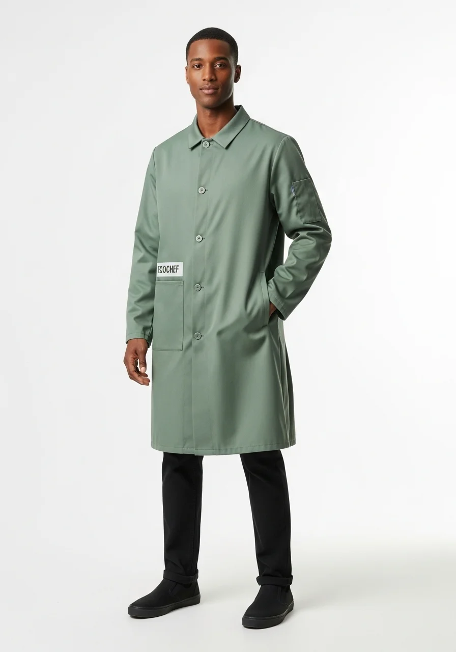 EcoChef Organic Cotton Coat.. - Image 2